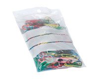 Bolsas Zip transparente 80 x 120 mm con bandas de escritura - 50 micras - caja de 1000