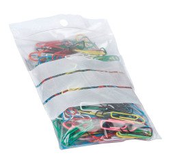 Bolsas Zip transparente 80 x 120 mm con bandas de escritura - 50 micras - caja de 1000
