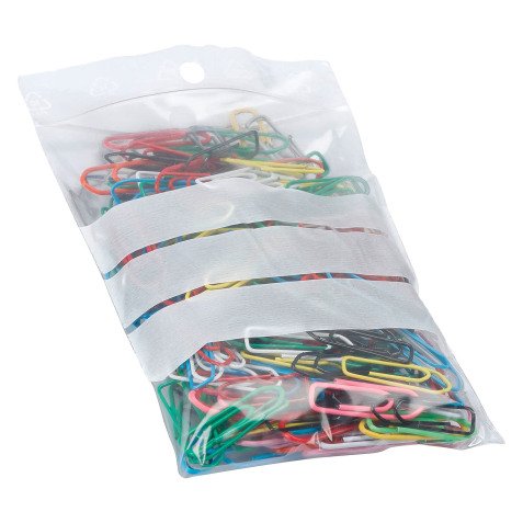 Sachet Zip transparent avec bande d'écriture - 50 microns - Carton de 1000