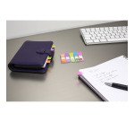 Marque-pages étroit repositionnable plastique couleurs assorties Post-it - distributeur de 20 feuilles
