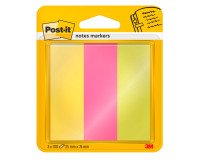 Paper bookmarks repositionable assorted colors Post-it - Blocks of 3 x 100 sheets