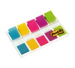 Marque-pages étroits plastique couleurs Néons Post-it - distributeur de 20 feuilles