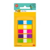 Smalle bladwijzers plastic assortiment kleuren Neon Post-it - verdeler van 20 vellen