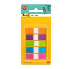 Smalle bladwijzers plastic assortiment kleuren Post-it - verdeler van 20 vellen