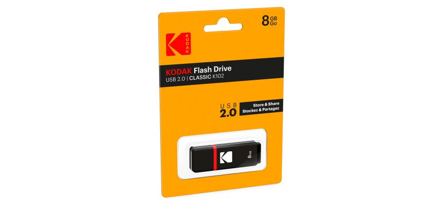 Kodak clé USB Classic K103 8 Go Usb 2.0 (Usb-A) Noir/Rouge