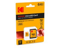 Tarjeta de memoria Micro SDHC Kodak de 64 GB con adaptador SDXC - Clase 10
