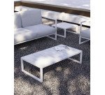 Mesa de centro 100% exterior Comova de aluminio 60 x 114 cm