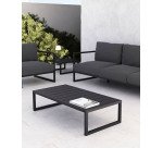 Table d'extérieur basse Comova - structure aluminium