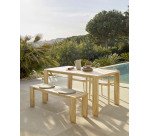 Table d'extérieur rectangle Victoire - bois de teck massif