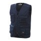 Gilet multitasche Siggi Chrome, blu