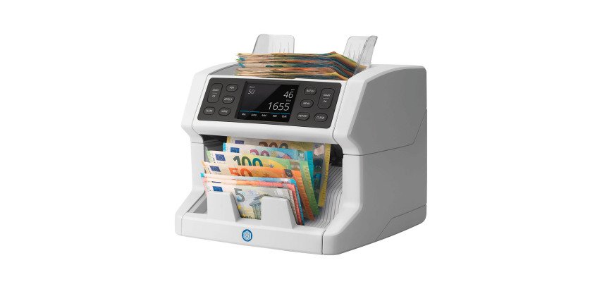 Safescan 2865-S bill counter, with counterfeit detection and value counting