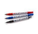 Marqueur permanent Pilot Twin double pointe fine et moyenne noir