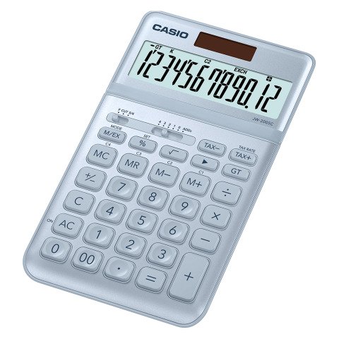 Calculadora de sobremesa Casio JW-200SC-BU 12 dígitos Azul claro
