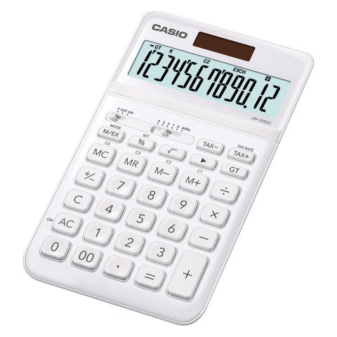 Calculadora de sobremesa Casio JW-200SC-WE 12 dígitos Blanca