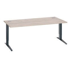 Bureau droit réglable en hauteur piètement L métal Plus Bruneau Excellens