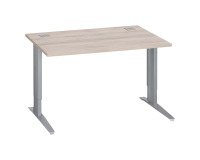 Schreibtisch Excellens Metall Plus mit festem oder einstellbarem L-Gestell zur Montage.