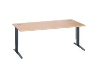 Rechte werkpost aanpasbaar in de hoogte L-vormig onderstel Metal Plus Bruneau Excellens