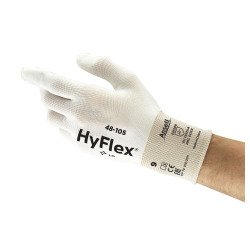 Guanti Ansell HyFlex® 48-105 in poliuretano bianco, 12 paia