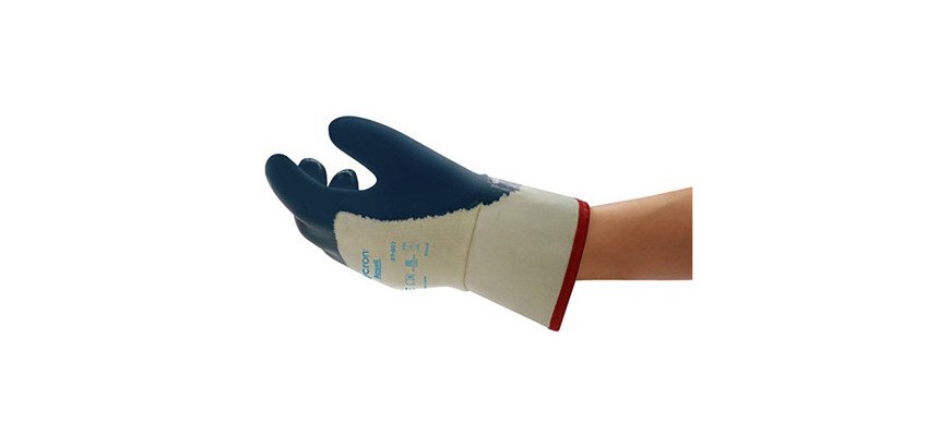 Guanti Ansell ActivArmr® Hycron® 27-607 in nitrile blu, 12 paia