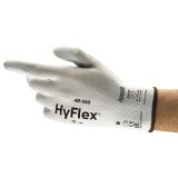 Guanti Ansell HyFlex® 48-100 in poliuretano bianco, 12 paia