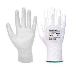 Guanti Portwest A120 in poliuretano bianco, 12 paia