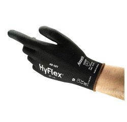 Guanti Ansell HyFlex® 48-101 in poliuretano nero, 12 paia