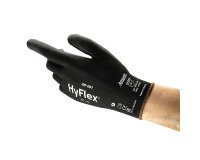 Guanti Ansell HyFlex® 48-101 in poliuretano nero, 12 paia