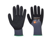 Guanti Portwest A353 in schiuma di nitrile puntinato nero, 12 paia