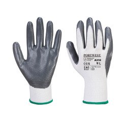 Guanti Portwest A310 Flexo Grip in nitrile grigio, 12 paia