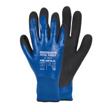 Guanti Cofra Total Proof in nitrile nero, 12 paia