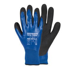 Guanti Cofra Total Proof in nitrile nero, 12 paia