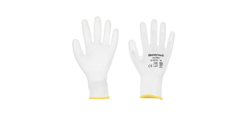 Guanti PIP PU First in poliuretano bianco, 10 paia