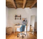 Chaise de bureau Madina gris clair