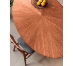 Tisch Naamin oval 180 x 110 cm wallnuss