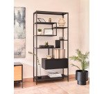 Bibliothèque Shantay 80 x 168 cm noire