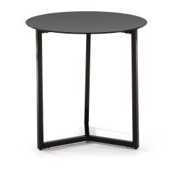 Table d'appoint Raeam Ø 50 cm noire