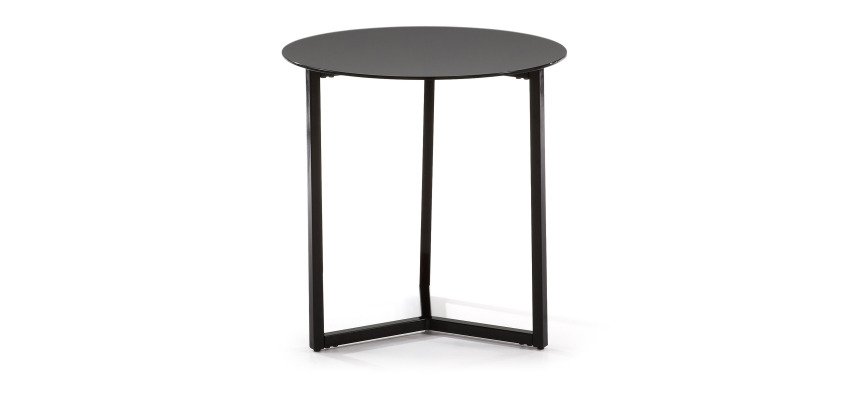 Beistelltisch Raeam Ø 50 cm in schwarz