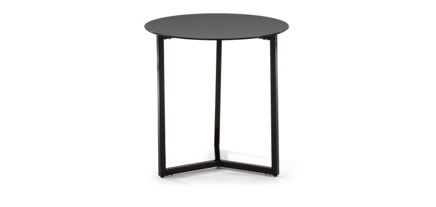Table d'appoint Raeam Ø 50 cm noire