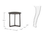 Table d'appoint Raeam Ø 50 cm noire