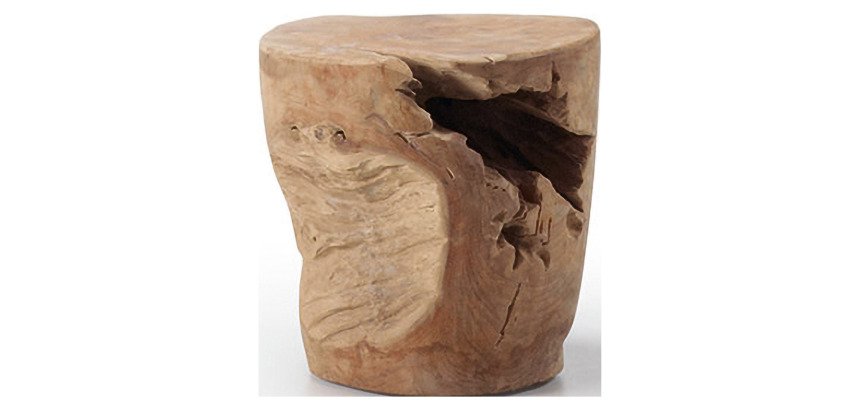 Table d'appoint Tropicana Ø 35 cm teck naturel