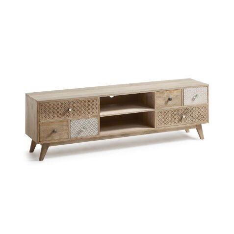 Meuble TV Hoob 6 tiroirs 160 x 51 cm