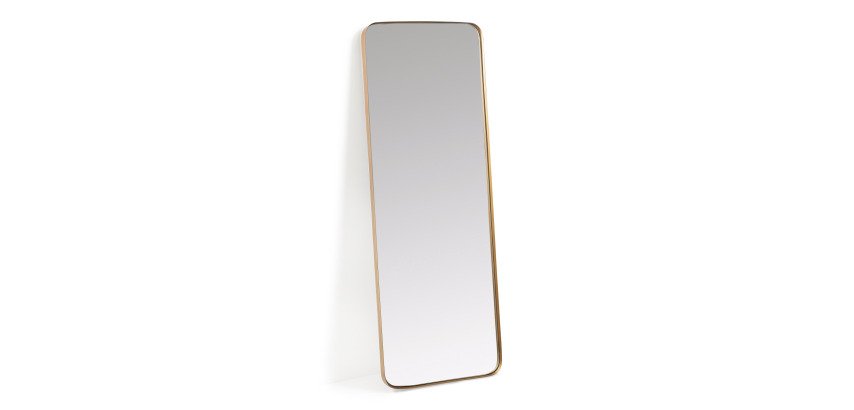 Wall mirror Marco gold metal 30 x 100 cm