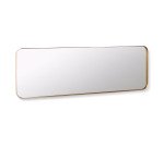 Miroir mural Marco métal doré l 30 x H 100 cm