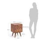 Table d'appoint Khaleesi 40 x 55 cm