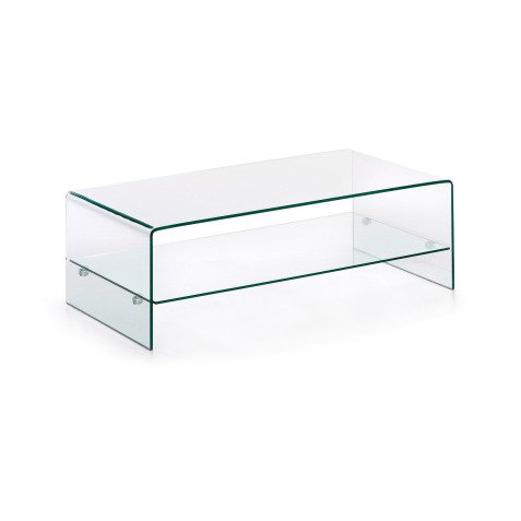Table basse Burano en verre 110 x 55 cm