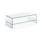Table basse Burano en verre 110 x 55 cm