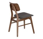 Chaise Selia, gris foncé