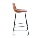 Taburete alto Zahara marrón alt 65 cm