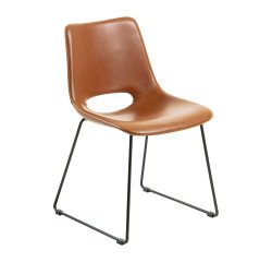 Chaise Zahara pieds en acier finition noire