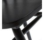 Chaise Tressia, laqué noir